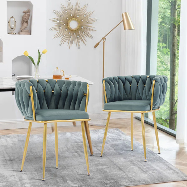 Bailey velvet dining online armchair